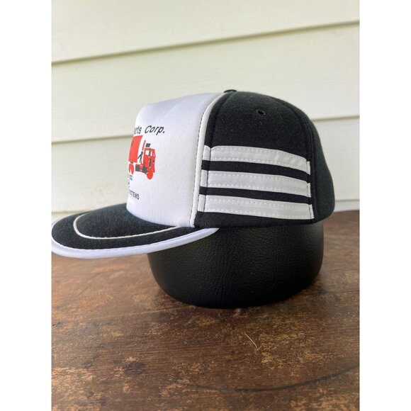 Vintage Standard Parts Corp 3 Stripe Trucker Hat With Embroidered Logo X3 - Picture 2 of 5